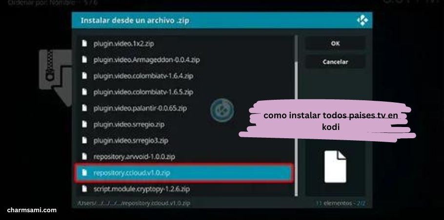 como instalar todos paises tv en kodi